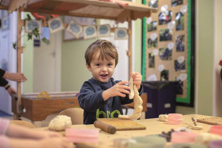 The use of malleable materials needs to be planned for to ensure children enjoy the full range of learning benefits