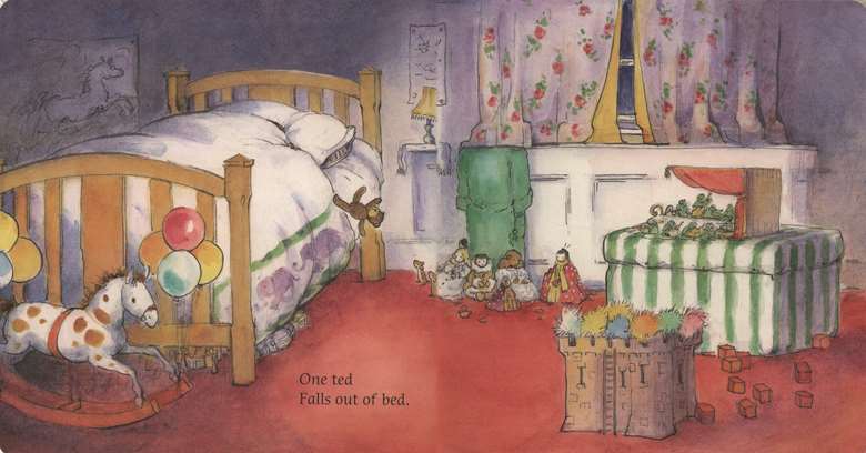 'One ted falls out of bed'