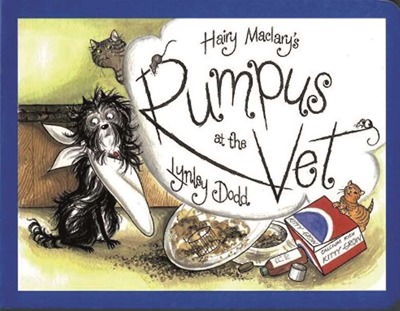 Hairy Macclary's Rumpus at the Vet by Lynley Dodd (Spindlewood, 1989)