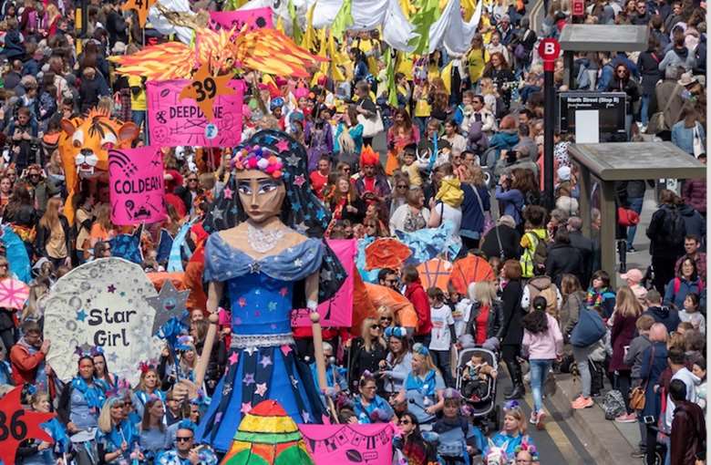 The 2019 Children's Parade at the annual Brighton Festival