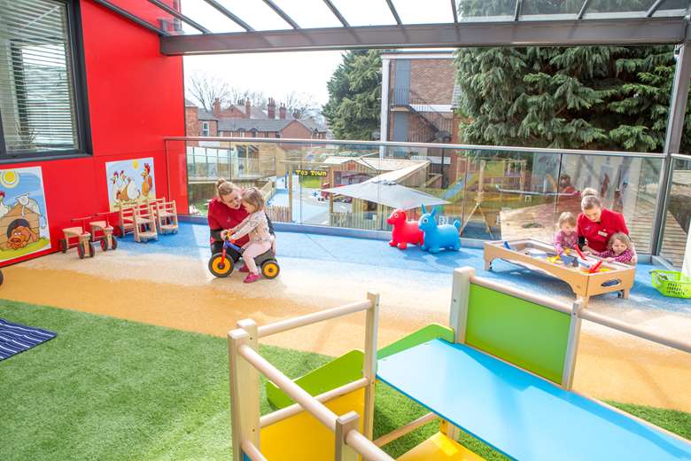 Children 1st is joint first in the Nursery Chains quality league table. Pictured is Children 1st@Rosemary Lane in Lincoln, which opened in 2018