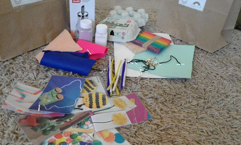 A practitioner at Tops Winchester has developed arts and crafts bags for children in self-isolation