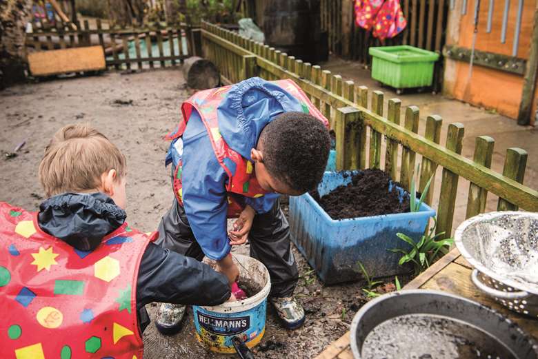 Children gain a sense of agency when there is no external control (photos courtesy of Froebel Trust)