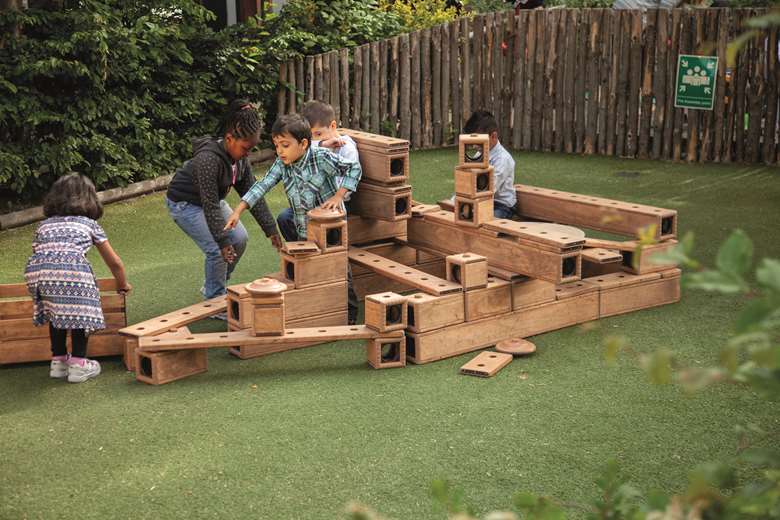 Adults should observe what children are doing in order to cater for individual needs around construction play
