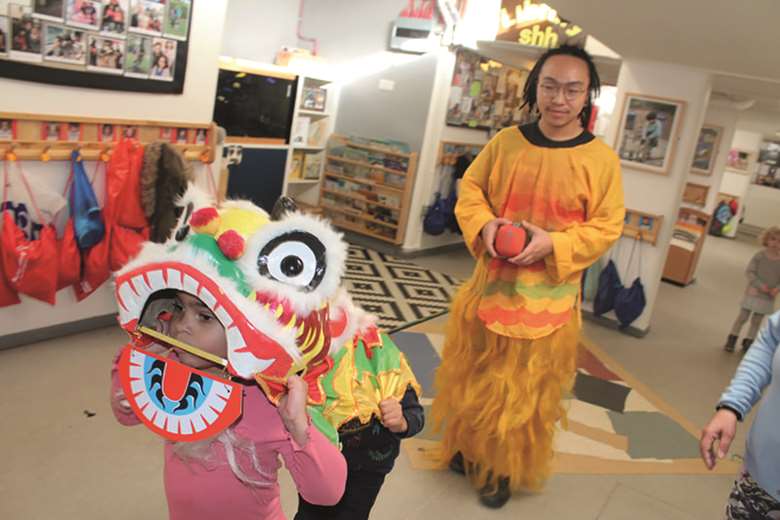 The Chinese New Year celebrations at the nursery school