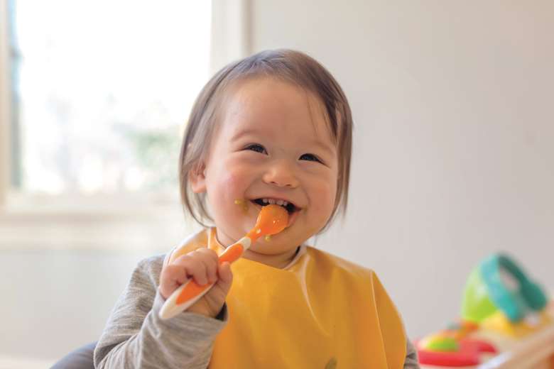 Eating skills are one example of speedy development for toddlers