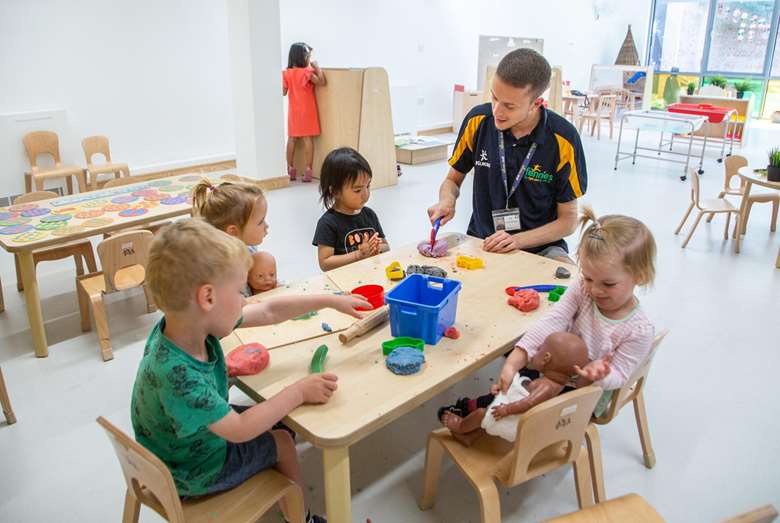 Art-based activities, put together by nurseries for parents to do with their children during lockdown, were popular with families of pre-school children 