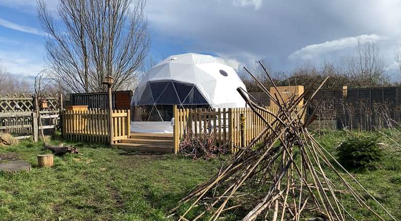 Meadow Lane Children's Nursery has a custom-built dome which was inspired by 'Escape to the Chateau' presenters Dick and Angel’s work and The Eden Project