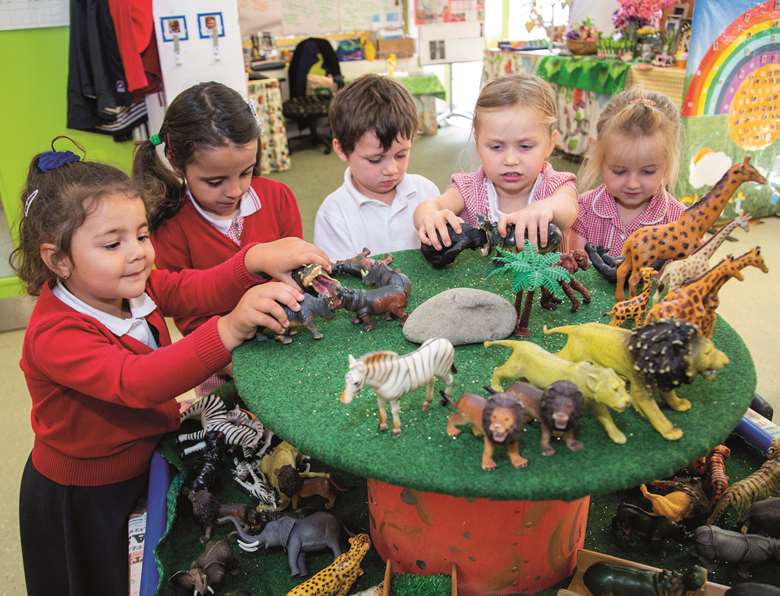 Small-world play offers the opportunity to reflect both familiar environments and those beyond personal experience