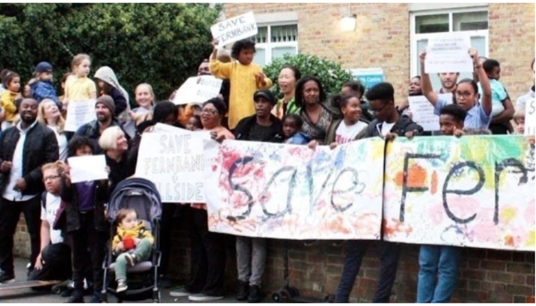 The @Save_Fernbank campaign group is calling on Hackney City Council to keep the two children's centres open