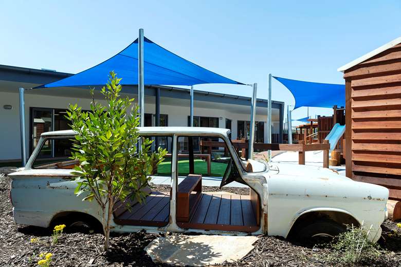 Busy Bees Childcare has bought the Think Childcare in Australia - Pictured is the setting in Aveley , a suburb of Perth