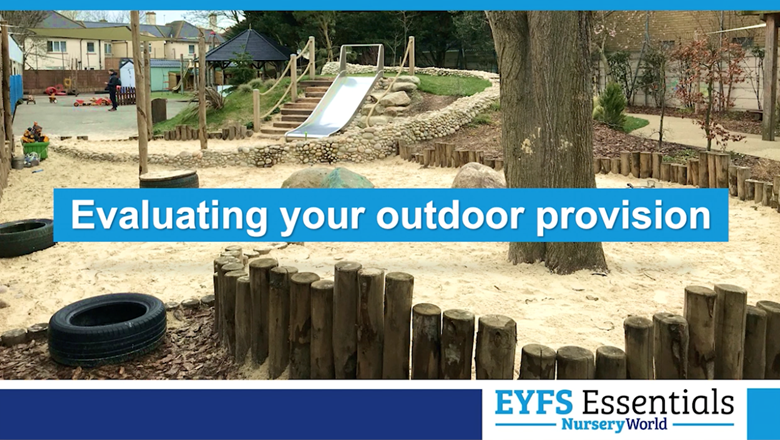The first part of Julie Mountain's A New Vision for Outdoors EYFS Essentials series