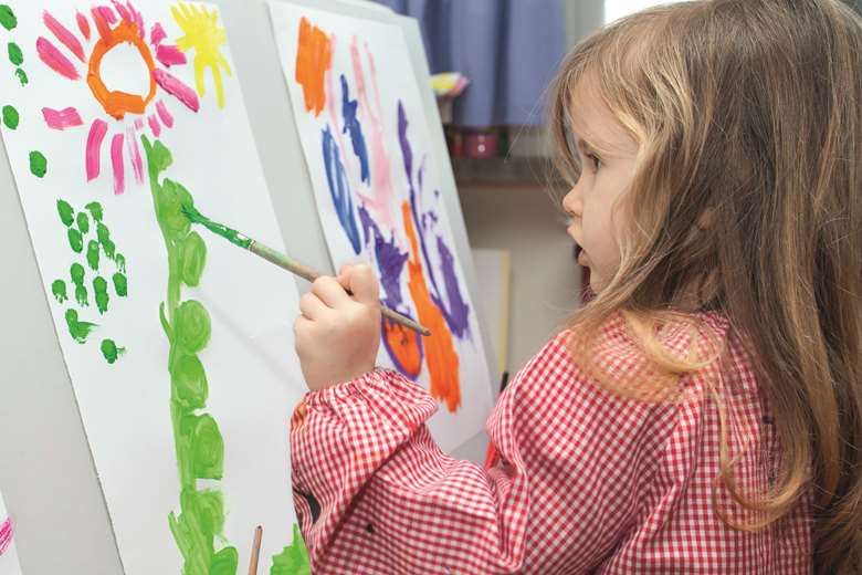 As well as an opportunity to express themselves, painting can be relaxing for children