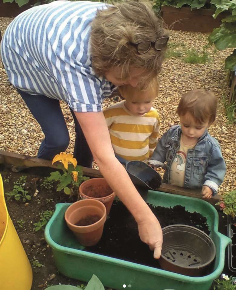 Meadow Lane Children’s Nursery has an on-site allotment and farm