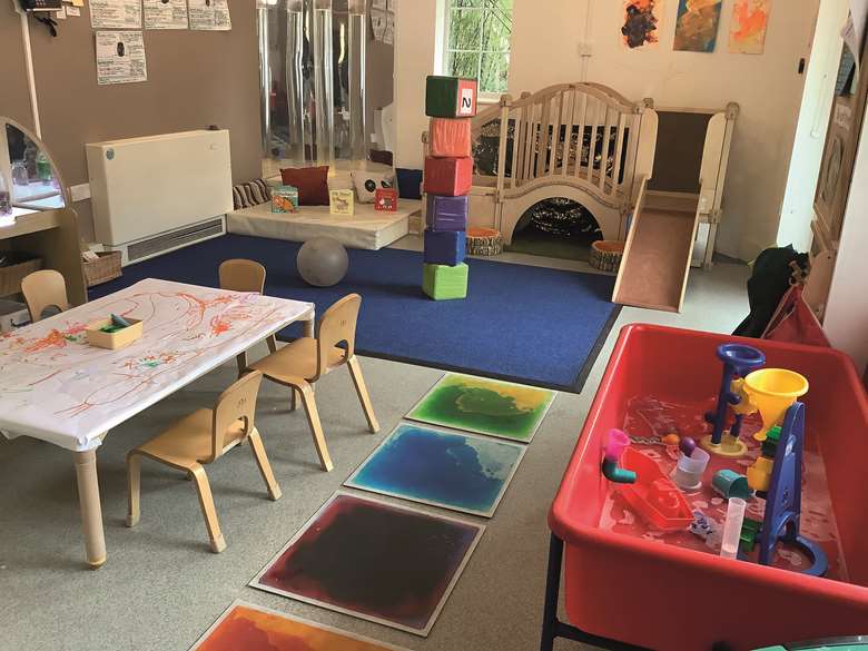 The nurture space includes a sensory classroom