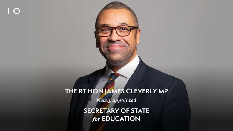 James Cleverly has been appointed as education secretary following Michelle Donelan's resignation