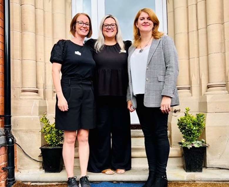 Pictured left to right at the Grosvenor House Day Nursery and Pre-school are senior nursery practitioner Lana Webster, nursery manager Amy Gilbert and deputy manager Victoria Shatmani