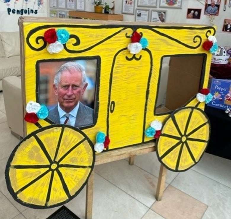 Advantage Day Nursery in Surbiton, Surrey, made their own royal coach