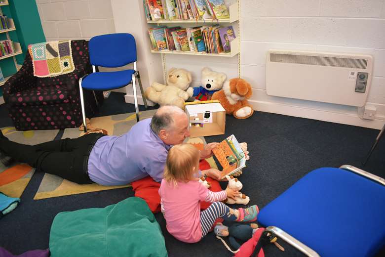 A story being shared together at North Bridlington Library in Yorkshire, PHOTO: BookTrust