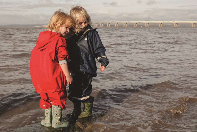 Children at Archfield House Nursery and Pebbles Childcare on the beach