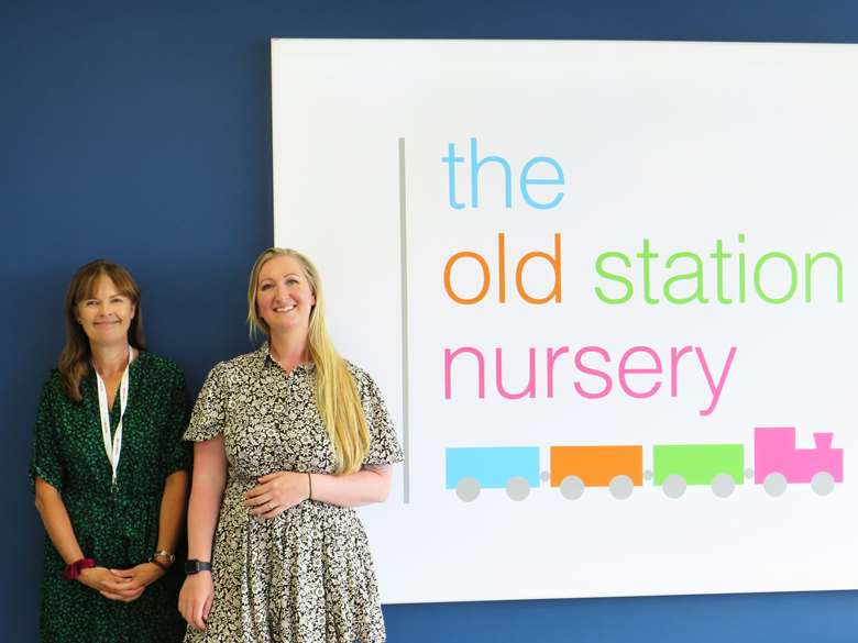 Founder of Old Station Nursery Group, Sarah Steel (left), with new CEO Adelle Taylor (right)
