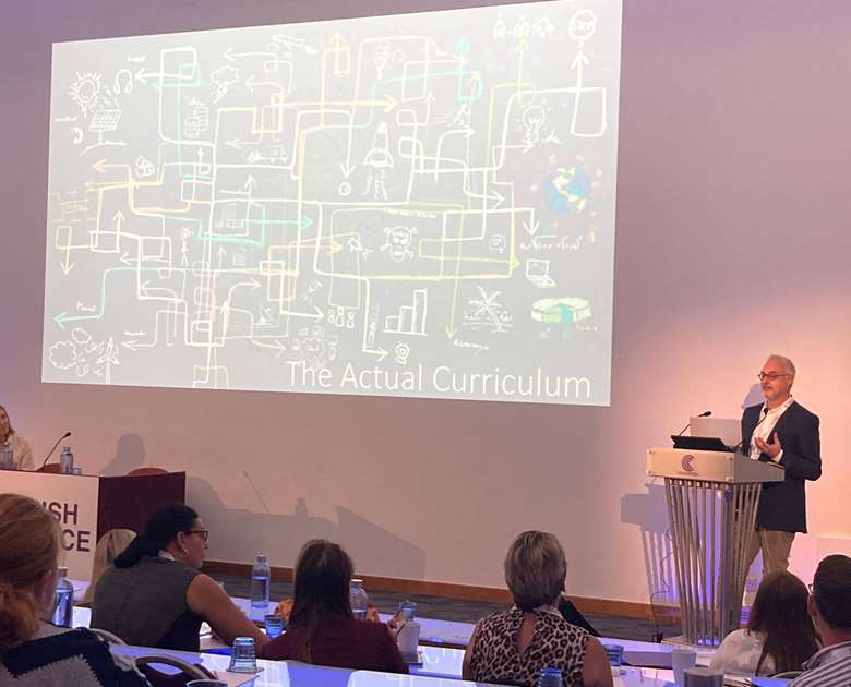 Jan Dubiel at Nursery World's EYFS conference on 12 July 2023 PHOTO Elly Roberts