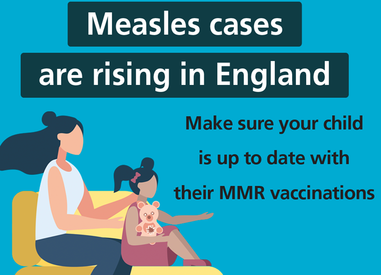 The NHS is urging parents to make sure their children are up-to-date with their MMR vaccinations,  PHOTO: NHS