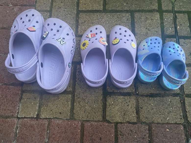 Some nurseries are advising parents not to send children in Croc style shoes as they believe they are a 'trip hazard'