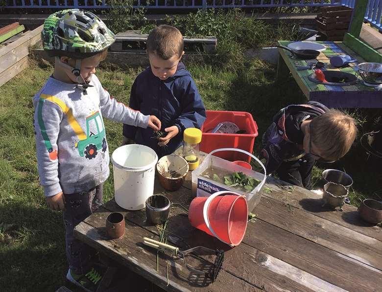 Slow activities outdoors enable children to immerse themselves in the natural environment PHOTOS Courtesy of the author