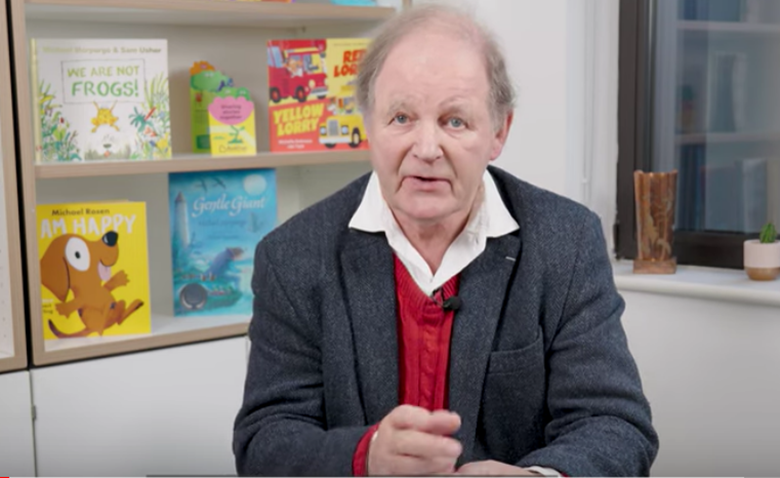 Sir Michael Morpurgo, along with all the children's laureates, want a long-term commitment from politicians to invest in children's reading and books, SCREENGRAB: BookTrust