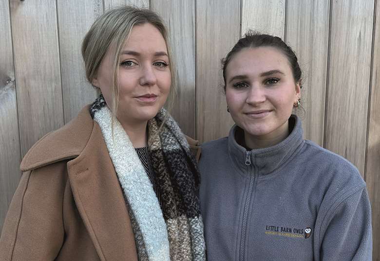 Charlotte Bateman, managing director of Little Owls Farm School and Nursery, with nursery educator Charlotte Mendola, who is studying for a Level 3 qualification