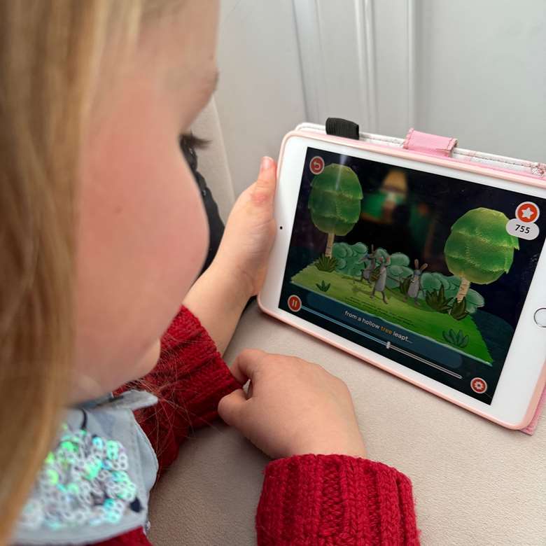 The Little Oxford app is designed to be used by parents and children together to support three- to five-year-olds' learning at home PHOTO Oxford University Press