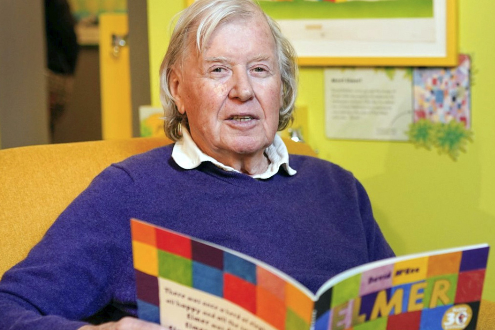 David McKee, author of Elmer and Not Now, Bernard, has passed away at the age of 87, PHOTO Anderson Press