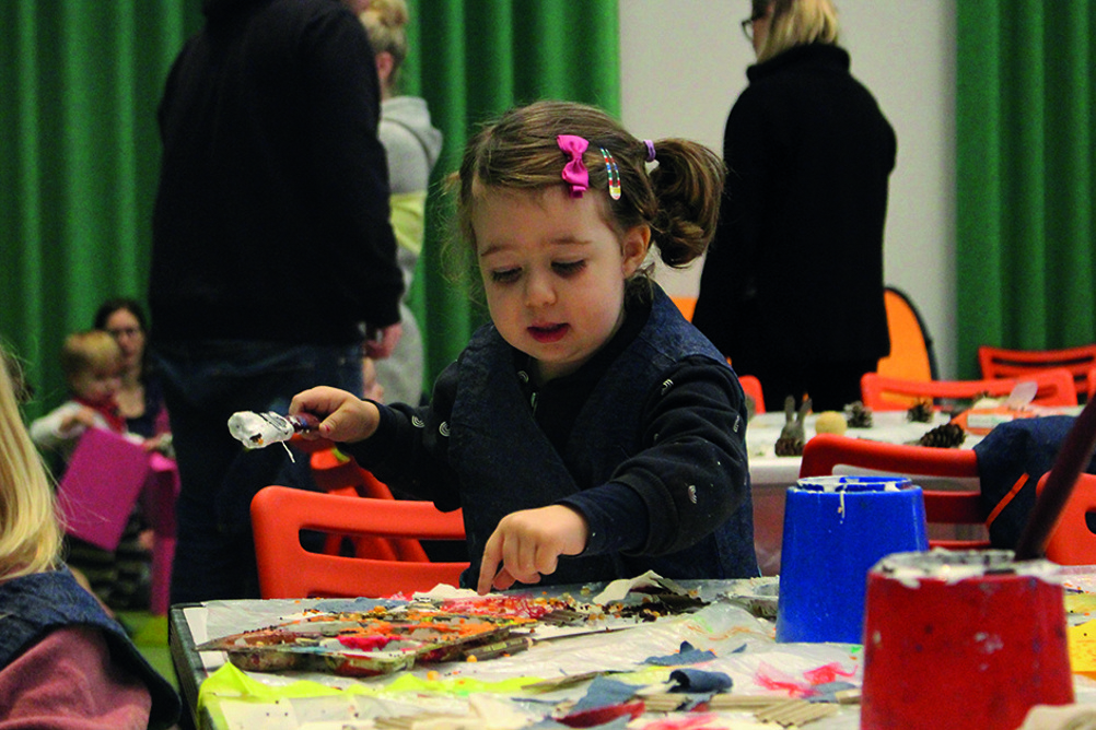 Making art at Towner