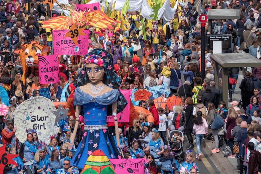 The 2019 Children's Parade at the annual Brighton Festival